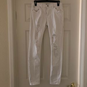 White Ripped Jeans